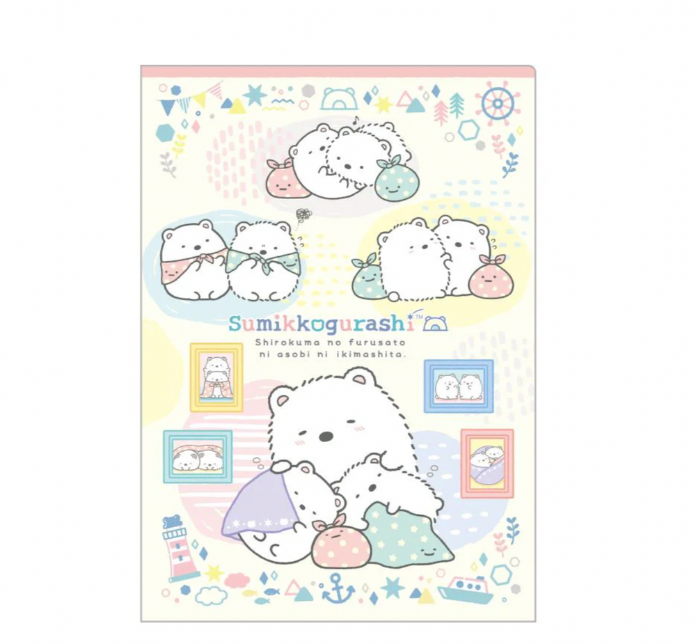 Sumikko Gurashi Shirokuma's Hometown Mini Double Folder B