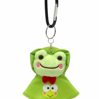 Pickles Frog In Keroppi Poncho Plush Mascot