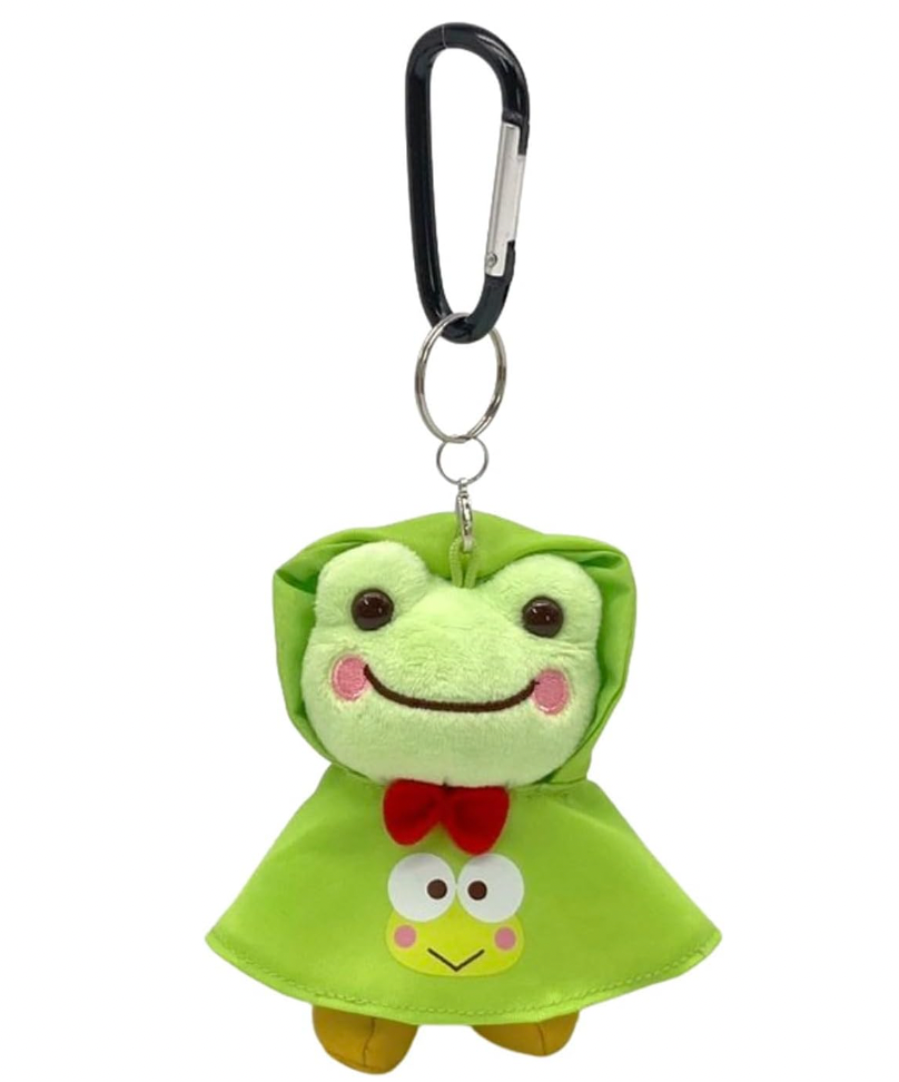 Pickles Frog In Keroppi Poncho Plush Mascot