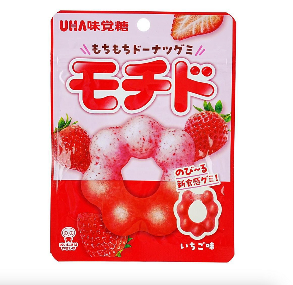 Uha Strawberry Mochi Donut Gummy