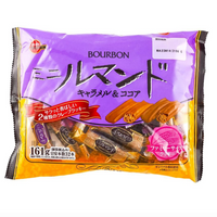 Bourbon Chocolate and Caramel Crispy Wafer Roll