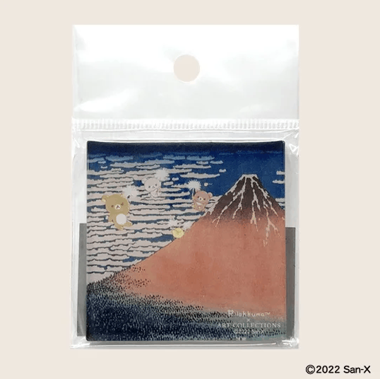 Rilakkuma × ART COLLECTION Katsushika Hokusai Magnet Mount Fuji