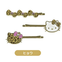 Hello Kitty "Gogo Gal" Hair Pin Set [Leopard]