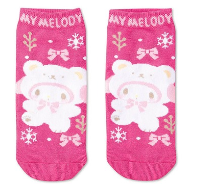 My Melody Snow Bear Socks