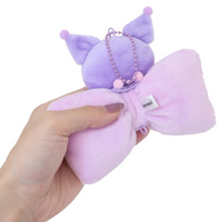 Kuromi Bow Plush Mascot
