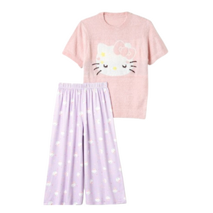 Hello Kitty 50th Anniversary Pajama Set [Pink Sleepy]