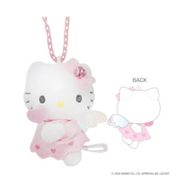 Hello Kitty 90s Mascot Plush Necklace [Pink Angel]
