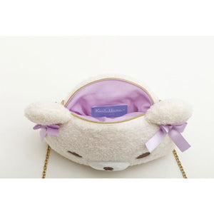 Korilakkuma "Cotton Candy Sky" Face Plush Crossbody Bag