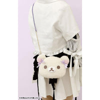 Korilakkuma "Cotton Candy Sky" Face Plush Crossbody Bag
