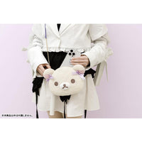 Korilakkuma "Cotton Candy Sky" Face Plush Crossbody Bag
