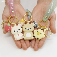 Rilakkuma & Pancake Keychain
