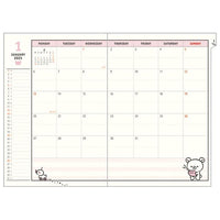 Rilakkuma Monthly Planner A5 Year 2025
