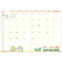 Sumikko Gurashi Monthly Planner B6 Year 2025 [Ribbon]
