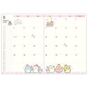 Sumikko Gurashi Monthly Planner B6 Year 2025 [Ribbon]