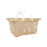 Boris Bear Plasic Mini Brown Storage Basket [Small]
