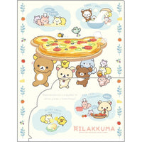 Rilakkuma "Let's All Be Full and Satisfied" Multi Folder [Pizza]