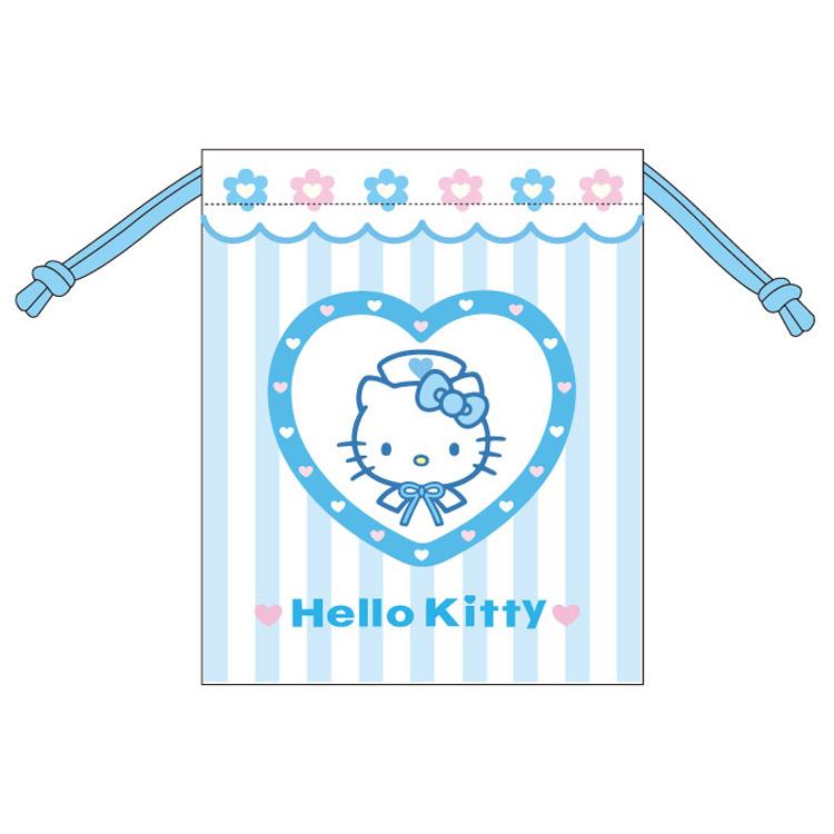 Hello Kitty 90s Drawstring Bag [Blue Nurse]