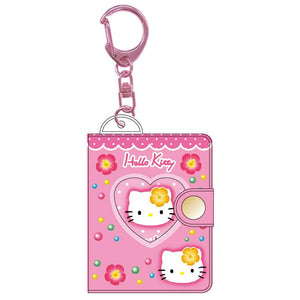 Hello Kitty 90s Mini Photo Album Keychain [Hibiscus]