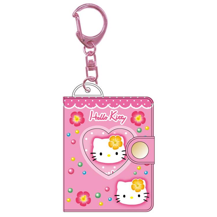 Hello Kitty 90s Mini Photo Album Keychain [Hibiscus]