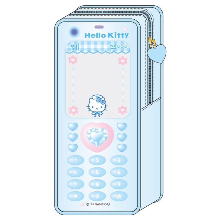 Hello Kitty 90s Cellphone Vinyl Pouch [Blue Angel]