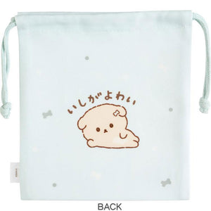 Ishiyowa-chan Drawstring Bag Light Blue