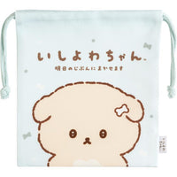 Ishiyowa-chan Drawstring Bag Light Blue
