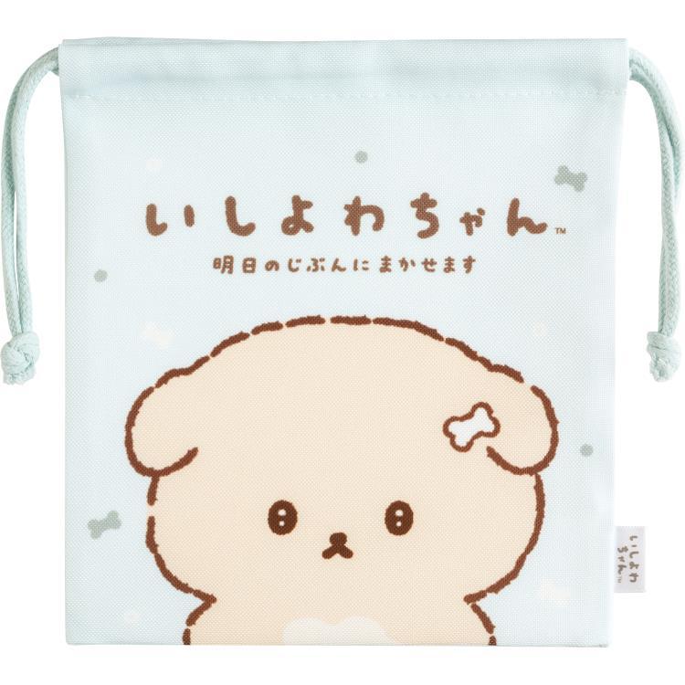 Ishiyowa-chan Drawstring Bag Light Blue