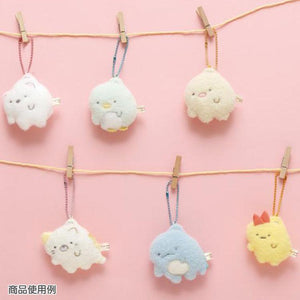 "Sumikko Drawing" Shirokuma Hanging Plush Keychain