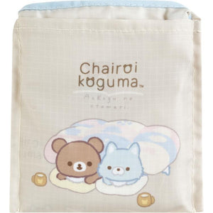 Chairoikoguma "Aokogu & Chairoikoguma's Sleepover" Eco Bag