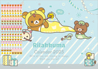 Rilakkuma Horizontal A4 Wall Calendar 2025 [Snake]
