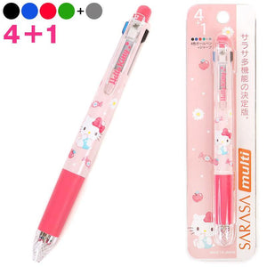 Hello Kitty 4-color Ballpoint Pen & Mechanical Pencil