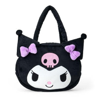 Kuromi Face Plush Tote Bag
