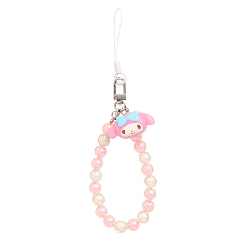 My Melody Beaded Phone Strap