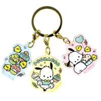 Pochacco 35th Anniversary 3 Charm Keychain [Cupcakes]