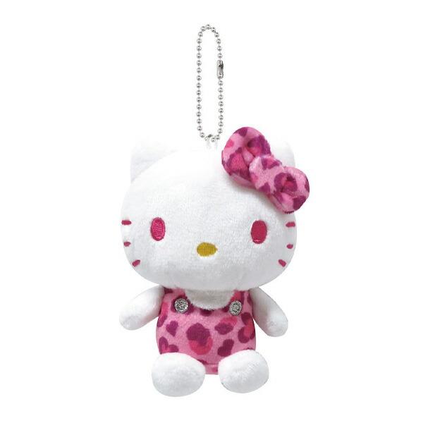 Leopard Hello Kitty Mascot Plush [Pink]