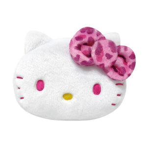 Leopard Hello Kitty Face Pouch [Pink]