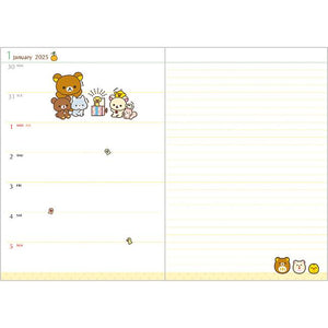 Rilakkuma Monthly Planner B6 Year 2025 [Snake]