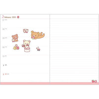 Rilakkuma Monthly Planner B6 Year 2025 [Snake]
