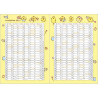 Rilakkuma Monthly Planner B6 Year 2025 [Snake]
