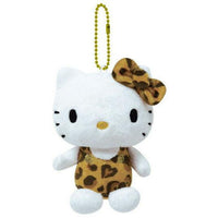 Leopard Hello Kitty Mascot Plush [Brown]
