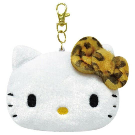 Leopard Hello Kitty Face Pass Case [Brown]