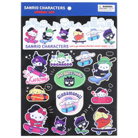 Sanrio Characters "Skateboard" Sticker Set
