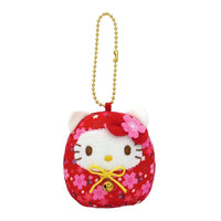 Hello Kitty Sakura Daruma Plush Mascot
