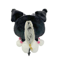 Kuromi "Black Pink Party" Plush Pouch Keychain
