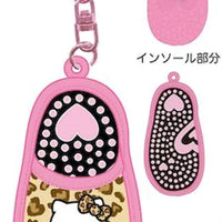 Hello Kitty "Gogo Gal" Mini Sandal Keychain [Leopard]