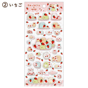 Sumikko Gurashi x Sakuma Strawberry Milk Candy Puffy Sticker B