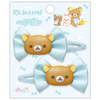 Rilakkuma Blue Bow Hair Clips
