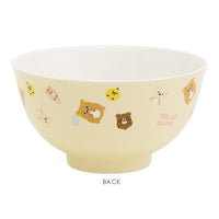 Rilakkuma "Let's All Be Full and Satisfied" Ceremic Bowl [Yellow]
