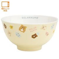 Rilakkuma "Let's All Be Full and Satisfied" Ceremic Bowl [Yellow]
