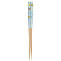 Rilakkuma "Let's All Be Full and Satisfied" Chopsticks [Blue]
